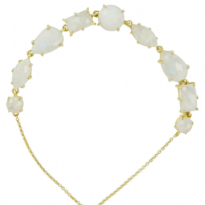 Ela Rae Gemstone Bracelet in Rainbow Moonstone - Discounts on Ela Rae at UAL