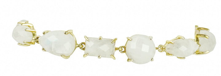Ela Rae Gemstone Bracelet in Rainbow Moonstone - Discounts on Ela Rae at UAL