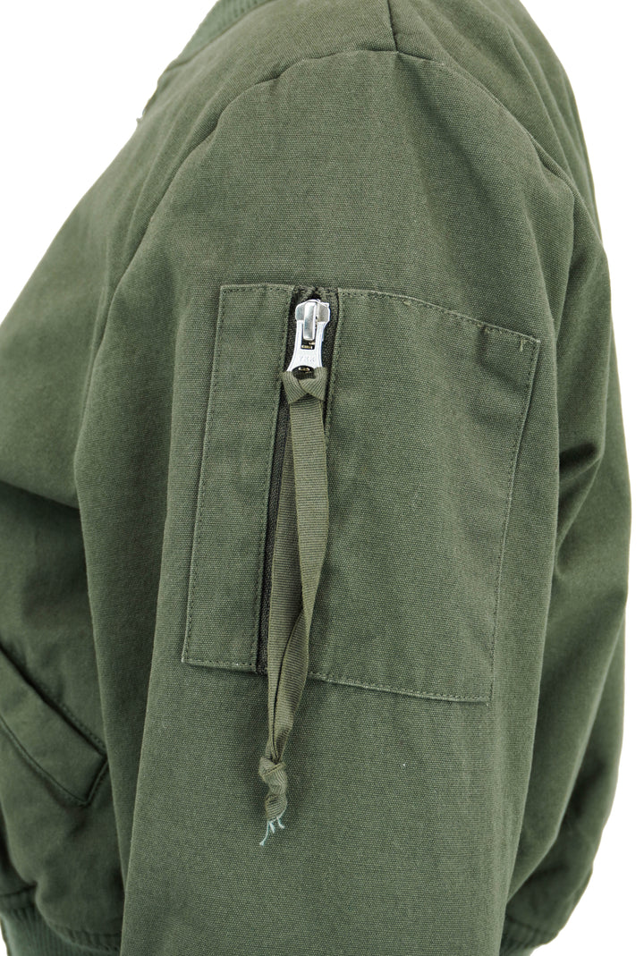 NSF Bomber Jacket in Dark Green - Discounts on NSF at UAL
