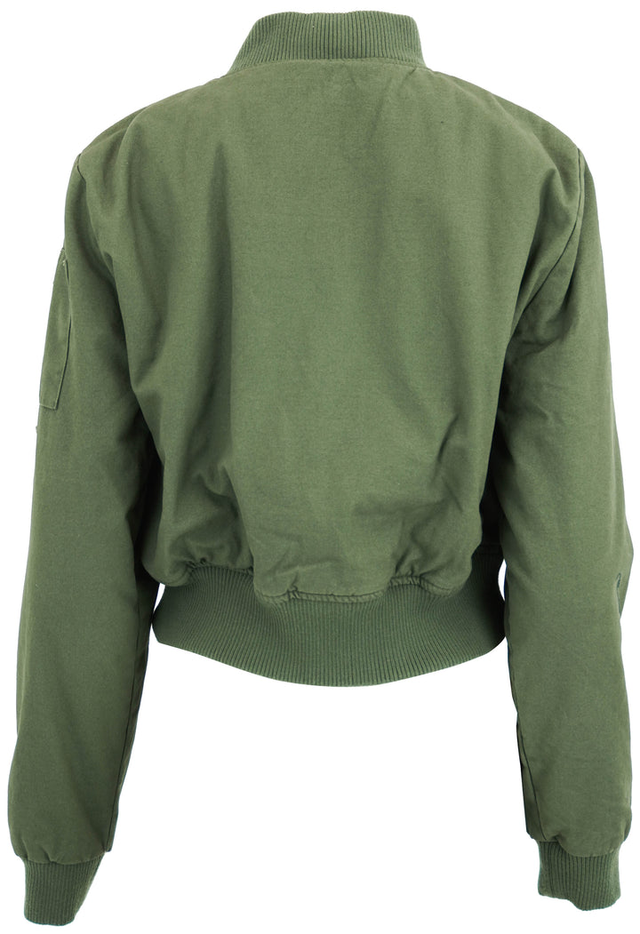 NSF Bomber Jacket in Dark Green - Discounts on NSF at UAL