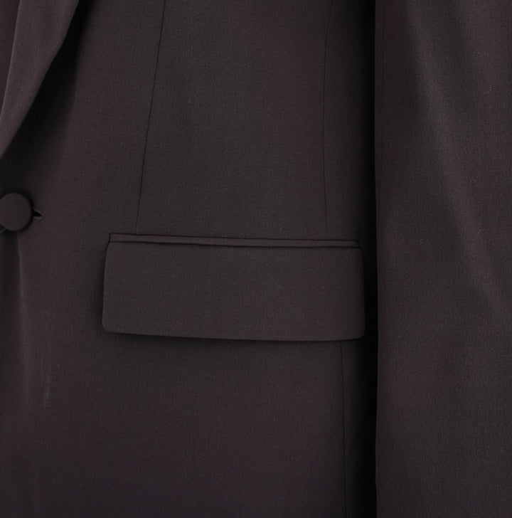 Saint Laurent Single Breasted Blazer in Brown - Discounts on Saint Laurent at UAL