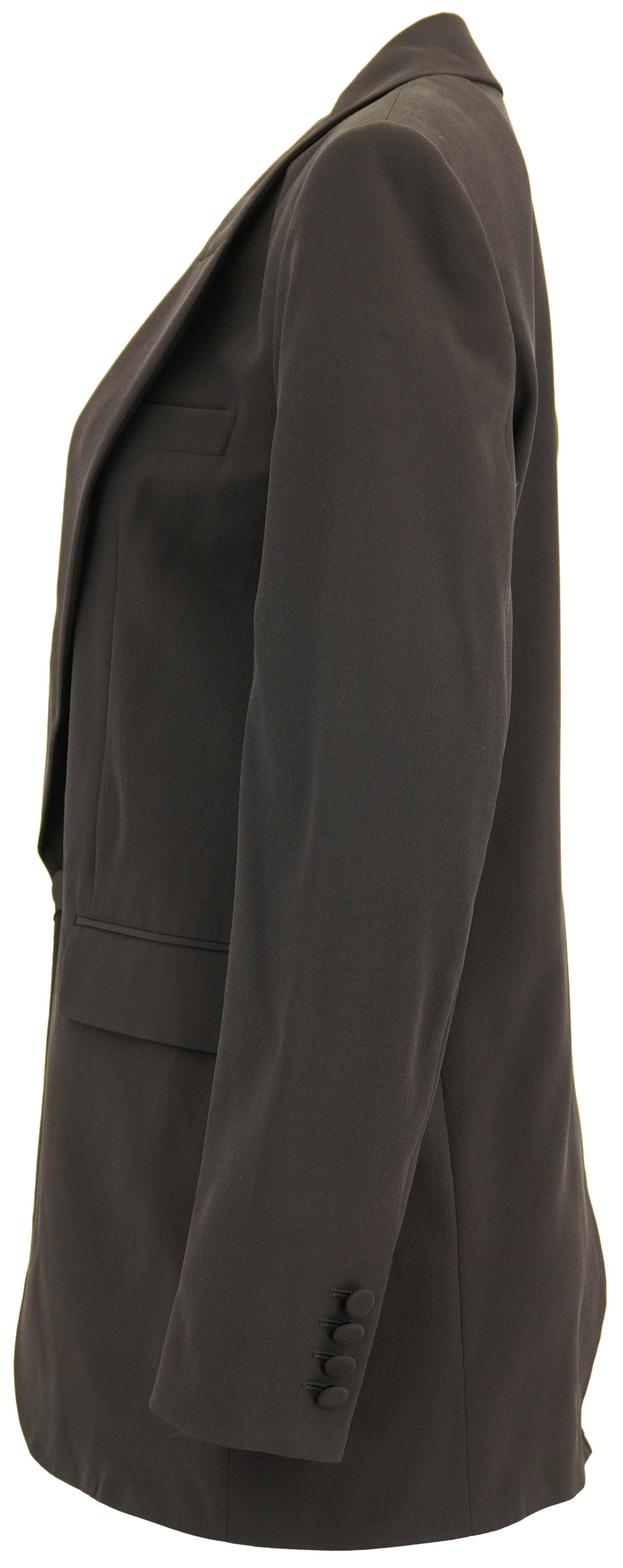 Saint Laurent Single Breasted Blazer in Brown - Discounts on Saint Laurent at UAL