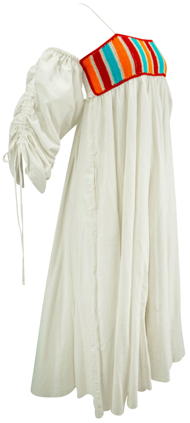 Alexandra Bueno Limoncello Dress in White/Multi - Discounts on Alexandra Bueno at UAL