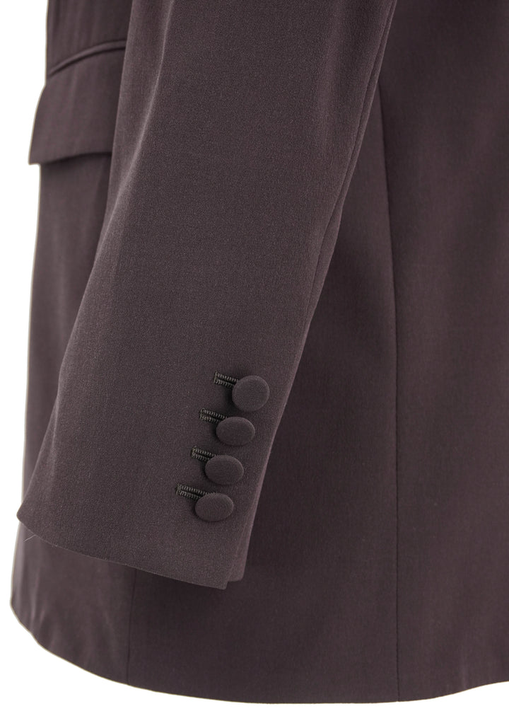 Saint Laurent Single Breasted Blazer in Brown - Discounts on Saint Laurent at UAL