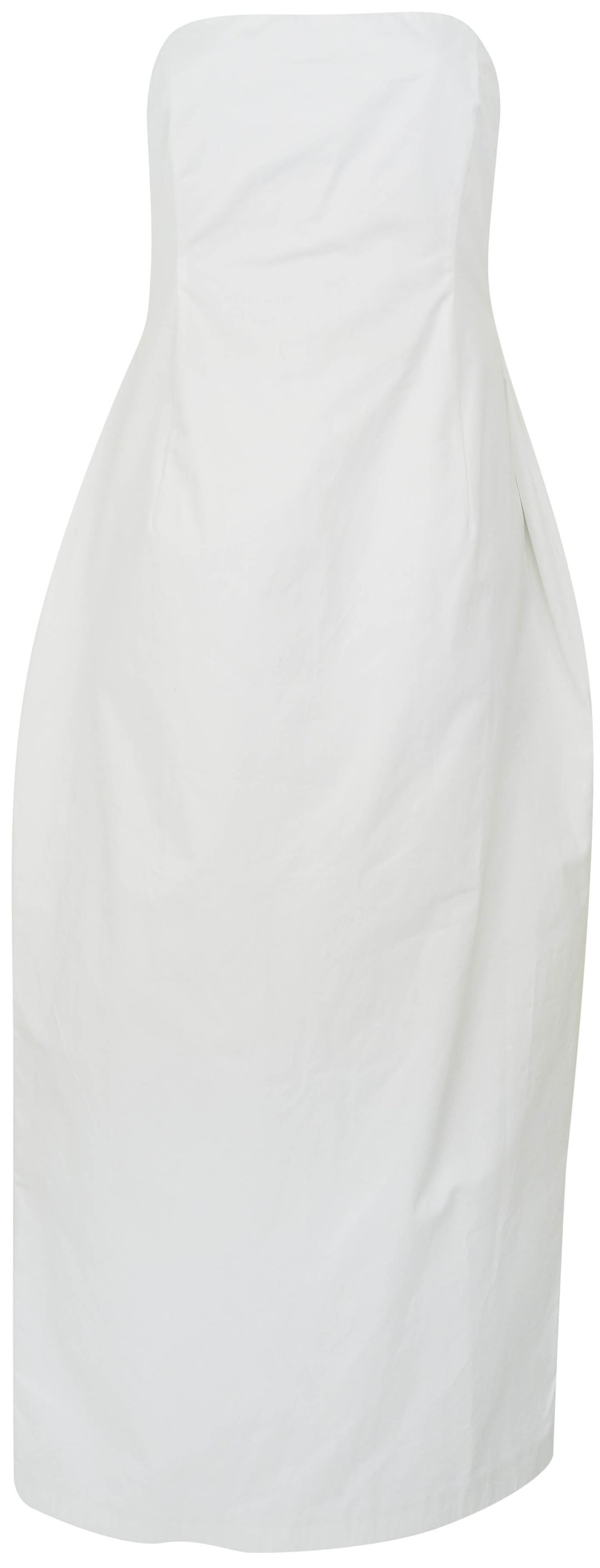 Magda Butrym Strapless Midi Dress in White - Discounts on Magda Butrym at UAL