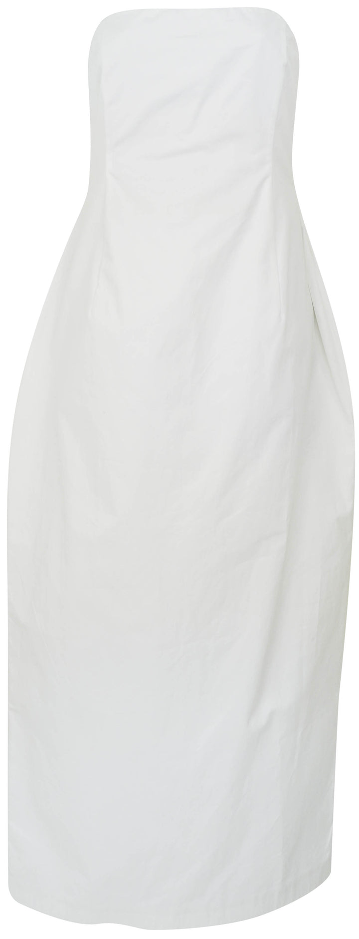 Magda Butrym Strapless Midi Dress in White - Discounts on Magda Butrym at UAL