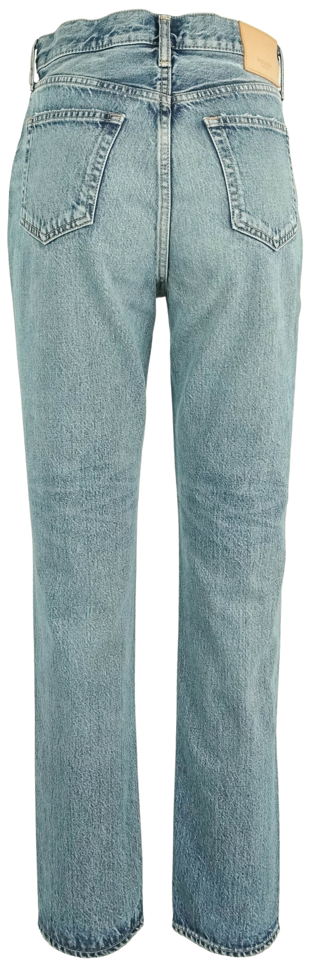 Moussy Vintage Lombard Slim Straight Denim in Blue - Discounts on Moussy Vintage at UAL
