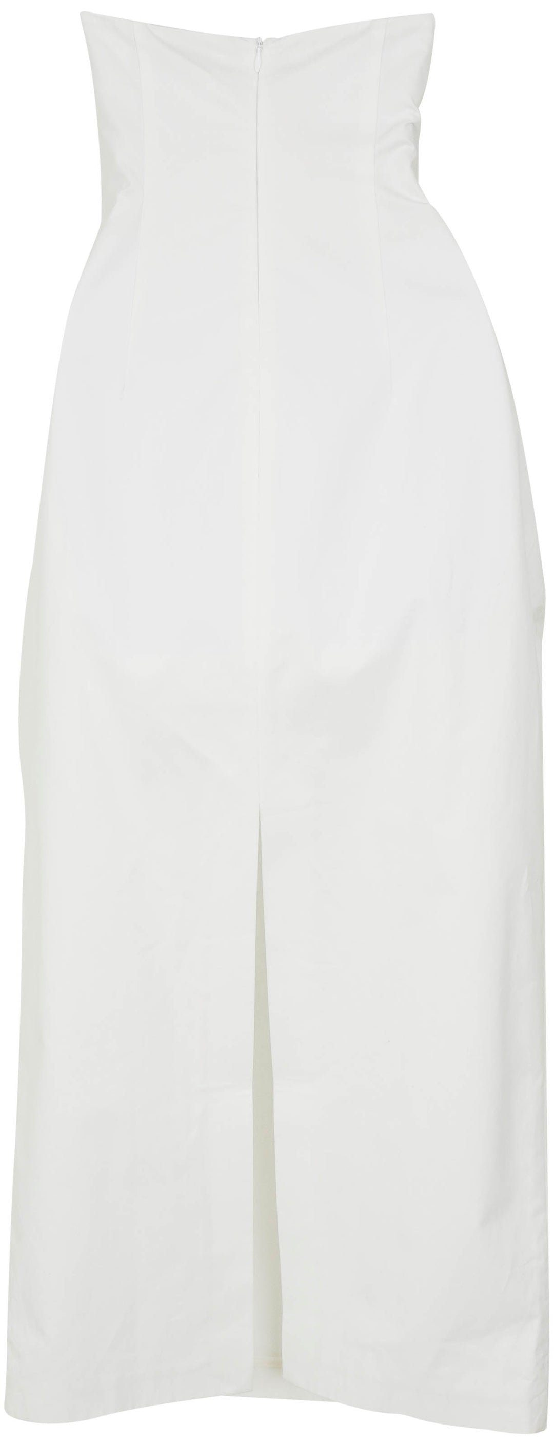 Magda Butrym Strapless Midi Dress in White - Discounts on Magda Butrym at UAL