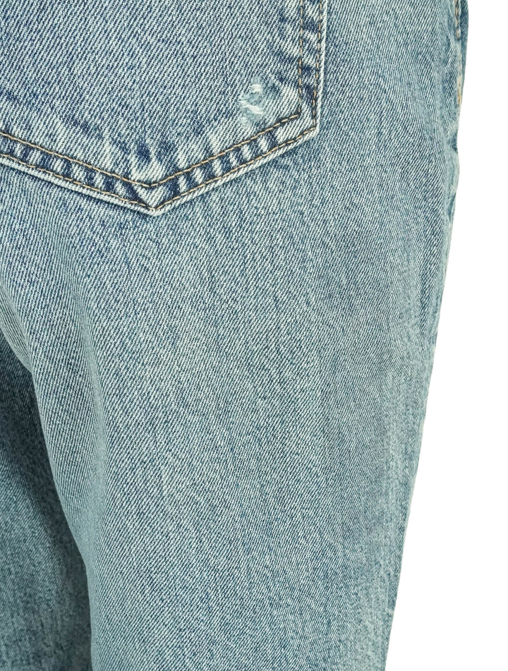 Moussy Vintage Lombard Slim Straight Denim in Blue - Discounts on Moussy Vintage at UAL