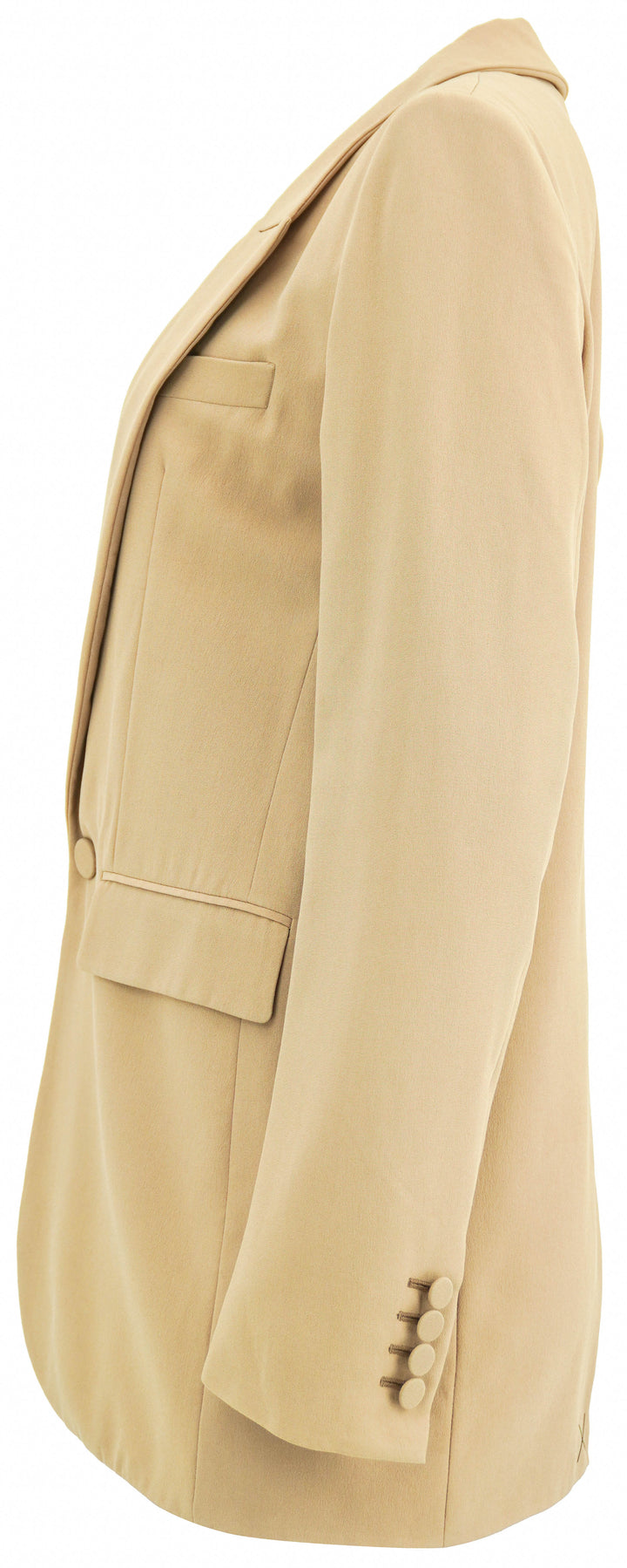 Saint Laurent Single Breasted Blazer in Cappuccino - Discounts on Saint Laurent at UAL