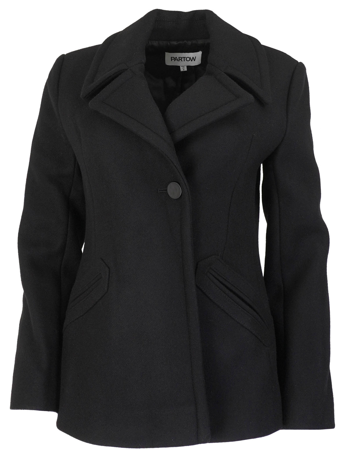 Partow Jesse Coat in Black - Discounts on Partow at UAL