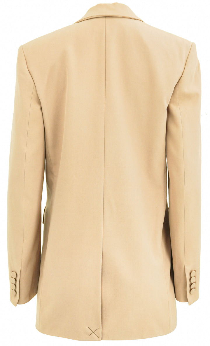 Saint Laurent Single Breasted Blazer in Cappuccino - Discounts on Saint Laurent at UAL