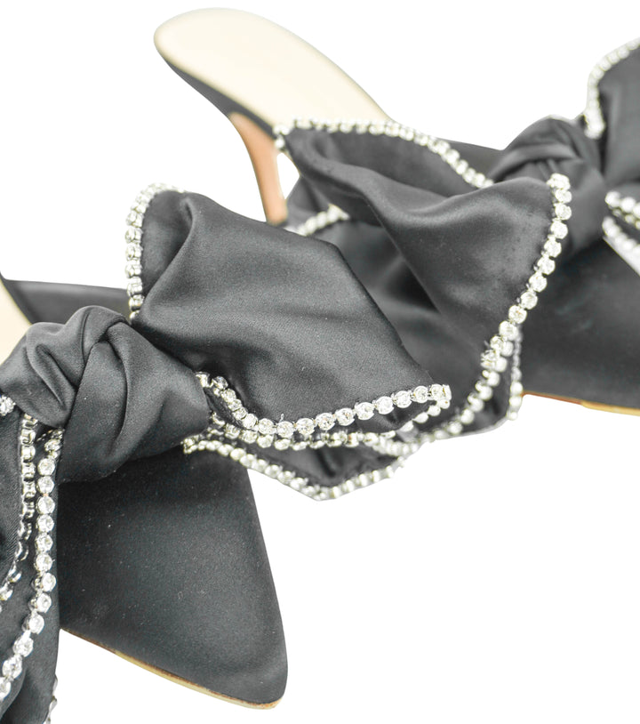 Loeffler Randall Margot Bow Mules in Black