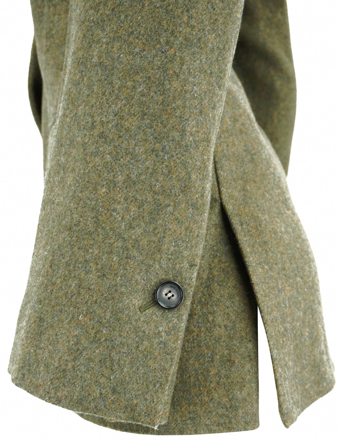 Ferragamo Wool Blazer in Uniform Green - Discounts on Salvatore Ferragamo at UAL