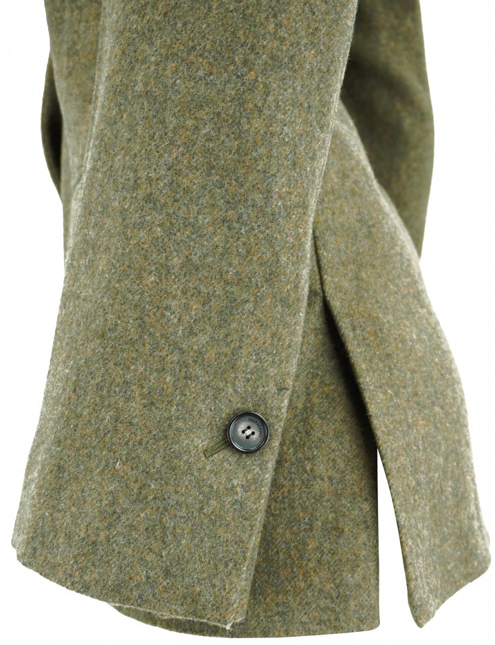 Ferragamo Wool Blazer in Uniform Green - Discounts on Salvatore Ferragamo at UAL