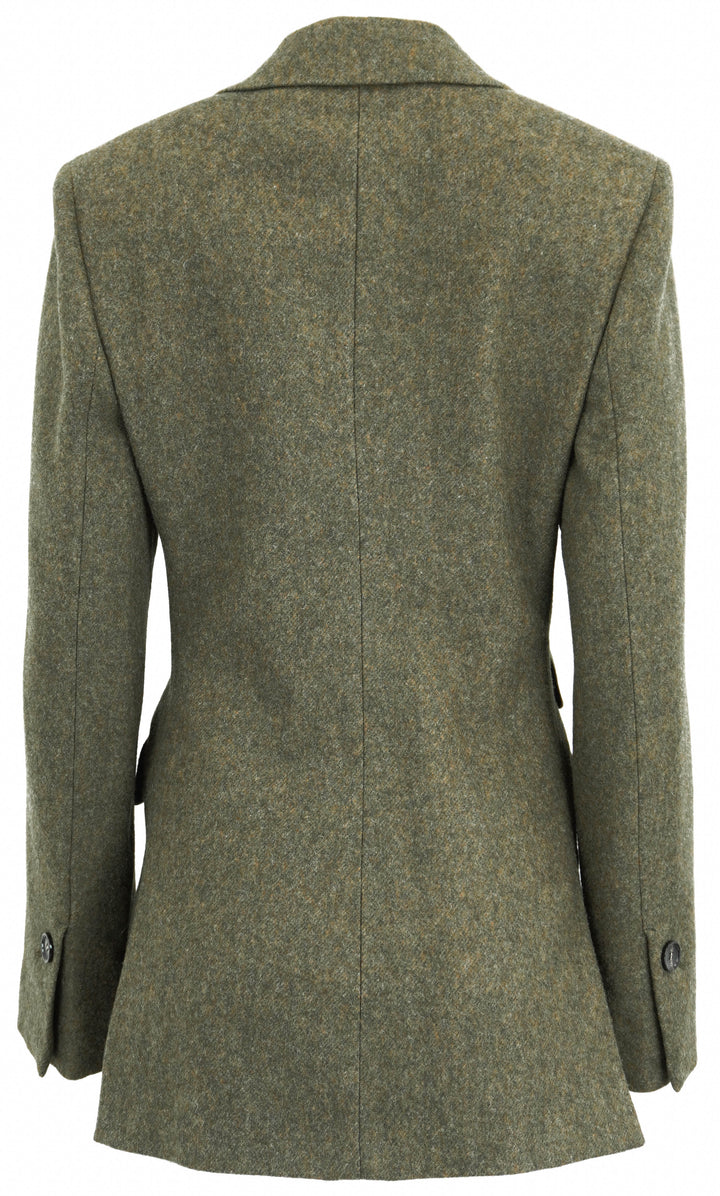 Ferragamo Wool Blazer in Uniform Green - Discounts on Salvatore Ferragamo at UAL