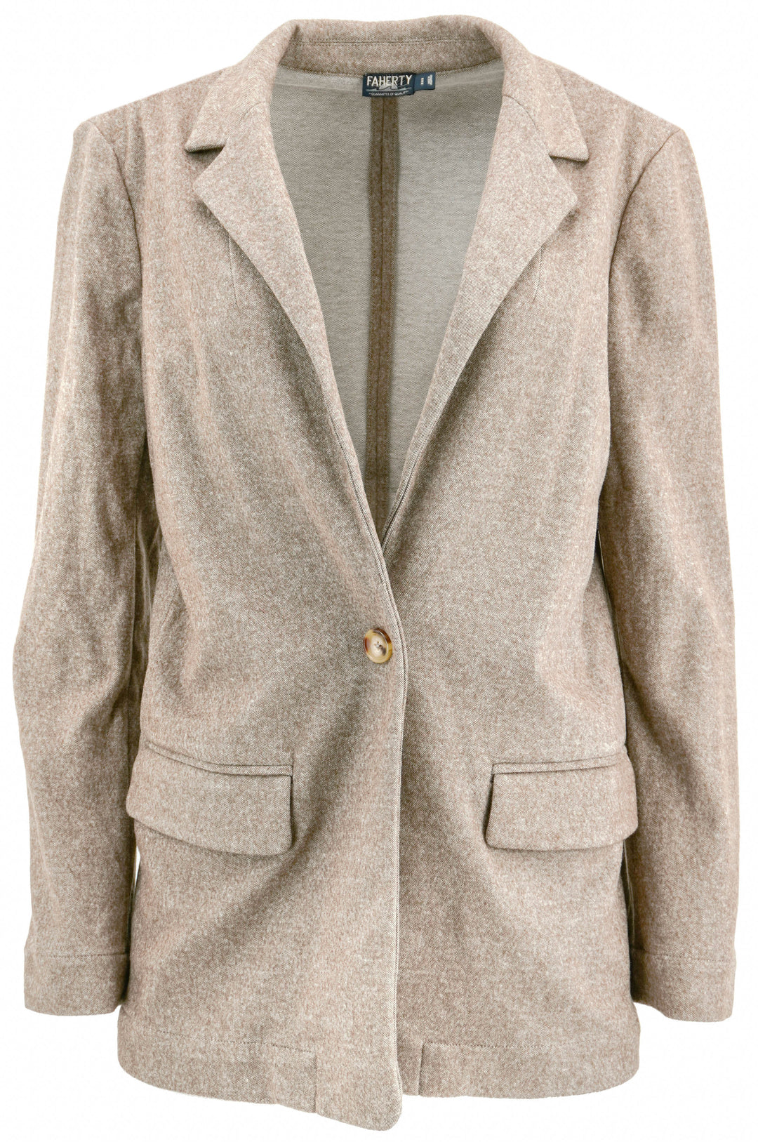 Faherty Dream Flannel Blazer in Camel - Discounts on Faherty at UAL