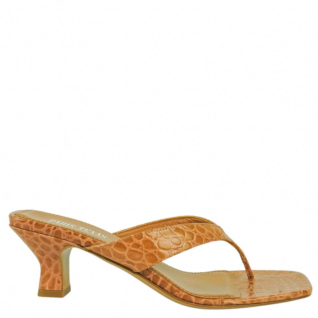 Paris Texas Portofino Mules in Noce - Discounts on Paris Texas at UAL