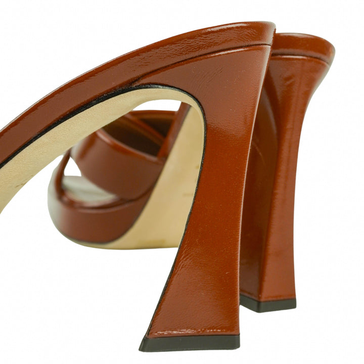 Giuseppe Zanotti Fayed Cacao Mules in Brown - Discounts on Giuseppe Zanotti at UAL