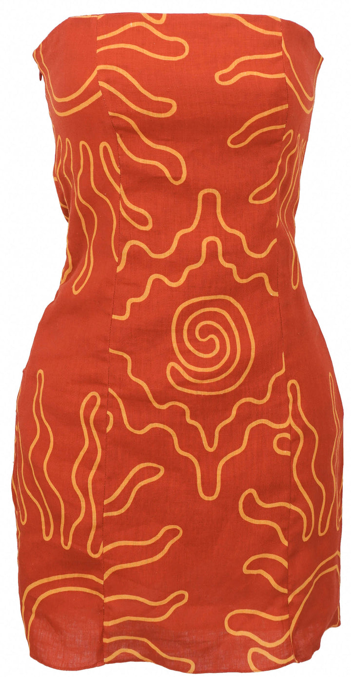 Cala De La Cruz Laia Dress in Oasis Carmen - Discounts on Cala de la Cruz at UAL