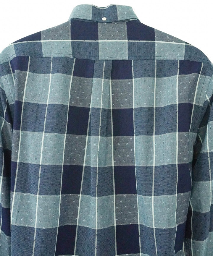 Billy Reid Dobby Tuscumbia Shirt in Indigo - Discounts on Billy Reid at UAL