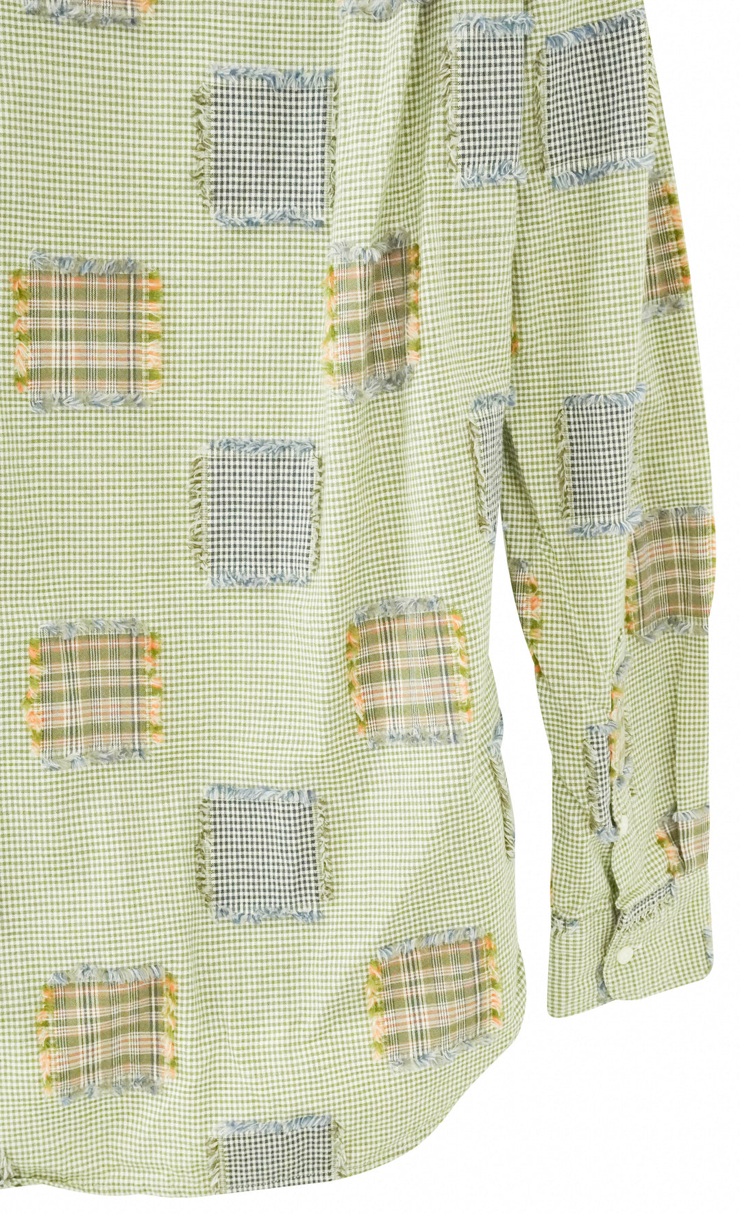 Gitman Bros. Patchwork Shirt in Multi - Discounts on Gitman Bros at UAL