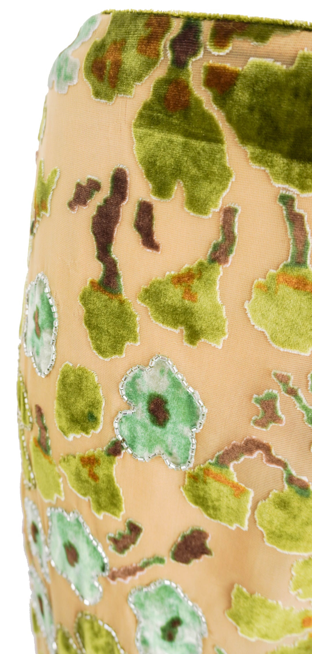 Staud Avola Beaded Pants in Moss Floral Tapestry - Discounts on Staud at UAL