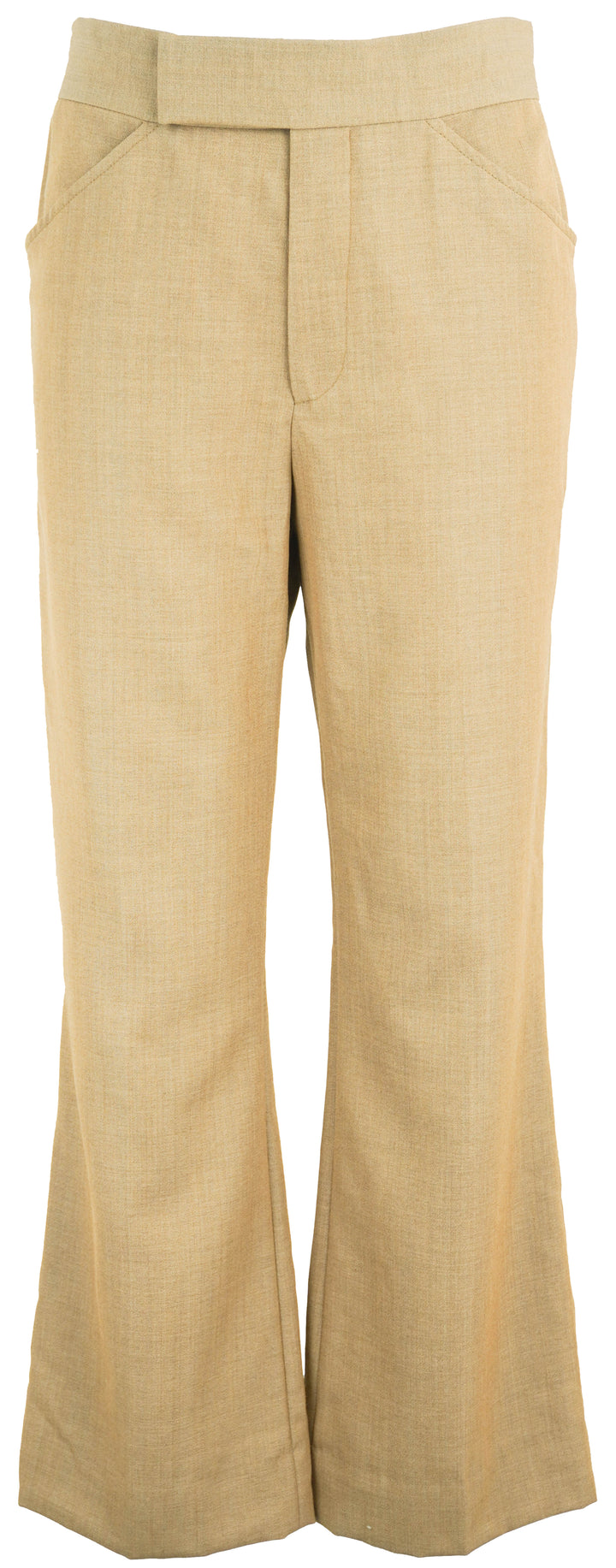Victoria Beckham Cropped Flare Trousers in Tan - Discounts on Victoria Beckham at UAL