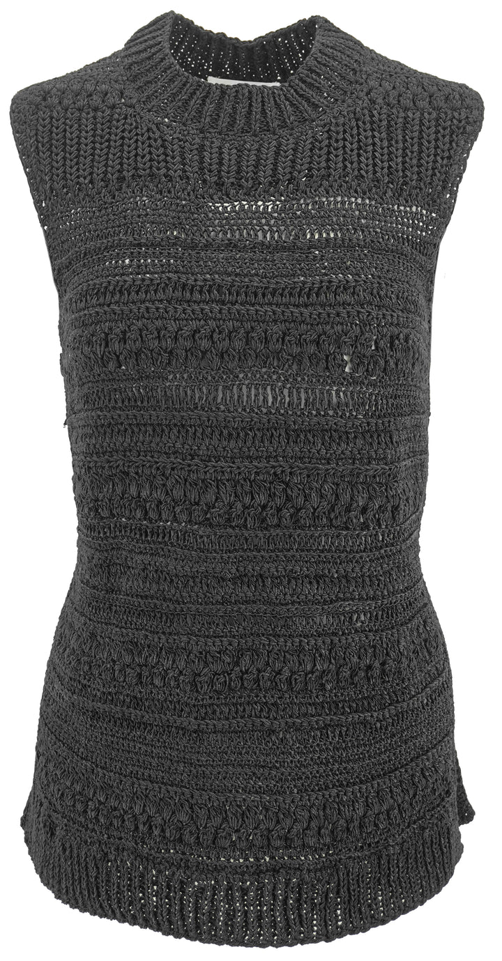 Christian Wijnants Kulian Sleeveless Sweater in Black