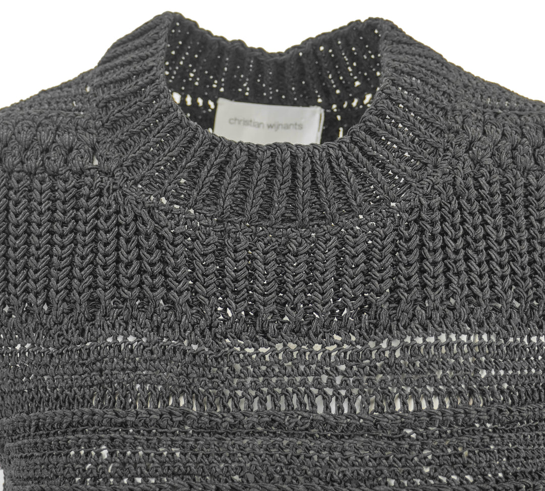 Christian Wijnants Kulian Sleeveless Sweater in Black