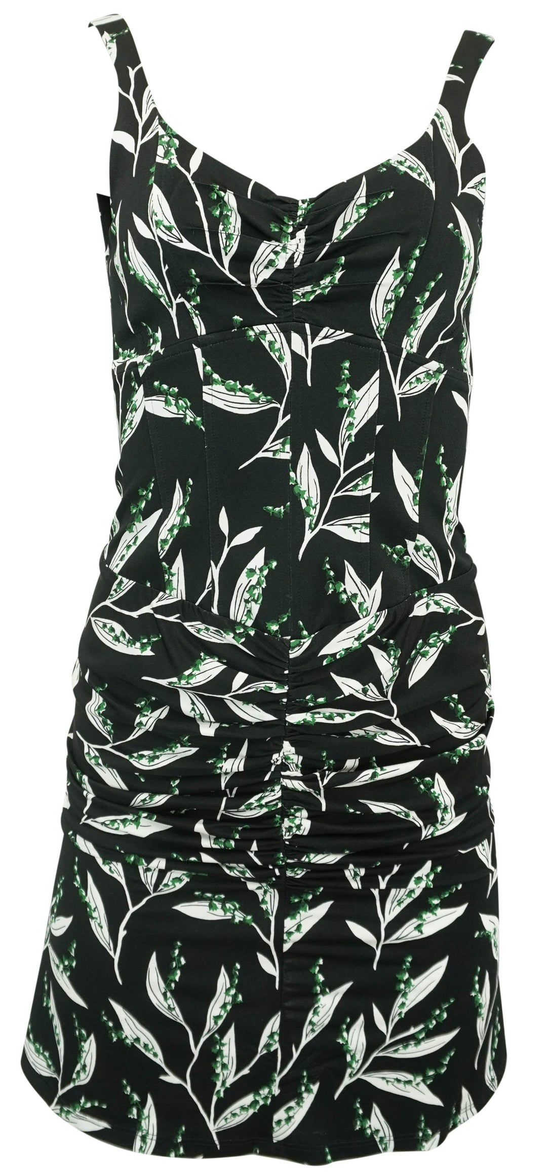 Paco Rabanne Floral Print Dress in Black - Discounts on Paco Rabanne at UAL