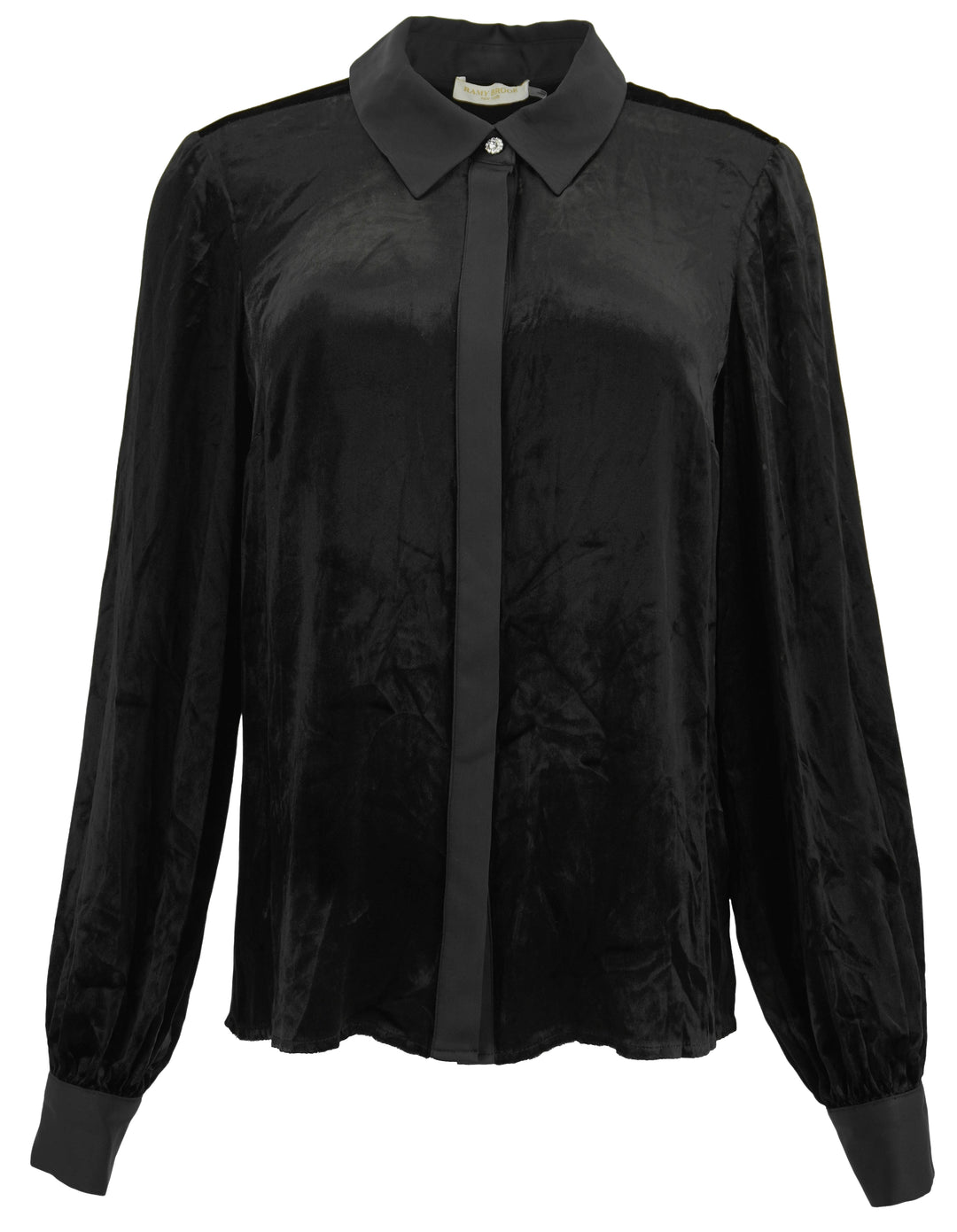 Ramy Brook Ramona Button Down Shirt in Black - Discounts on Ramy Brook at UAL