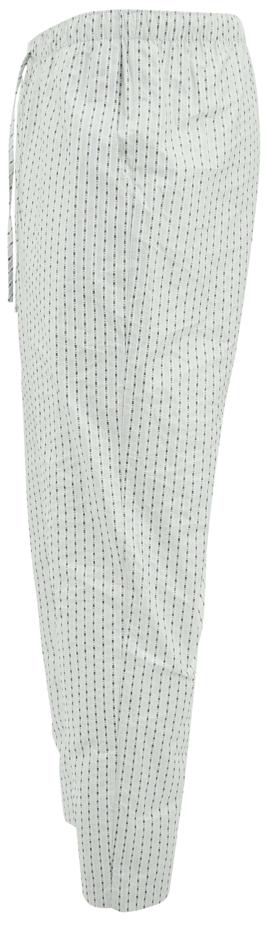 Hanro Striped Pyjama Pants in Light Blue - Discounts on Hanro at UAL