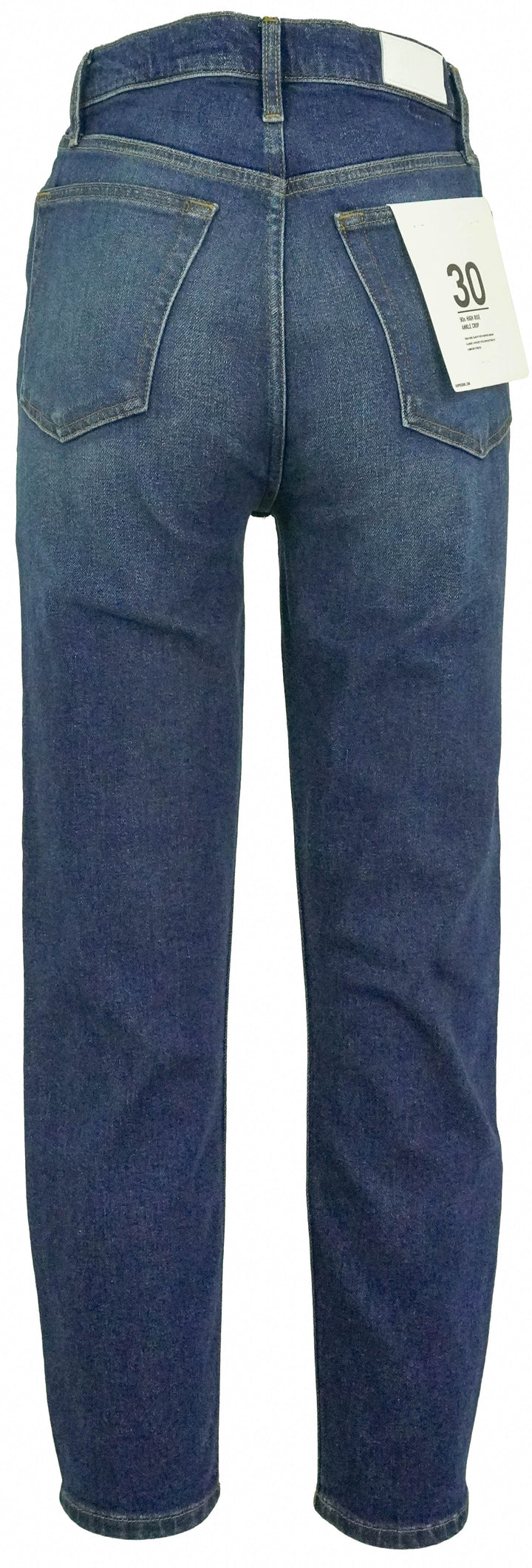 Re/Done 90s High Rise Ankle in Deep Sapphire - Discounts on RE/DONE at UAL