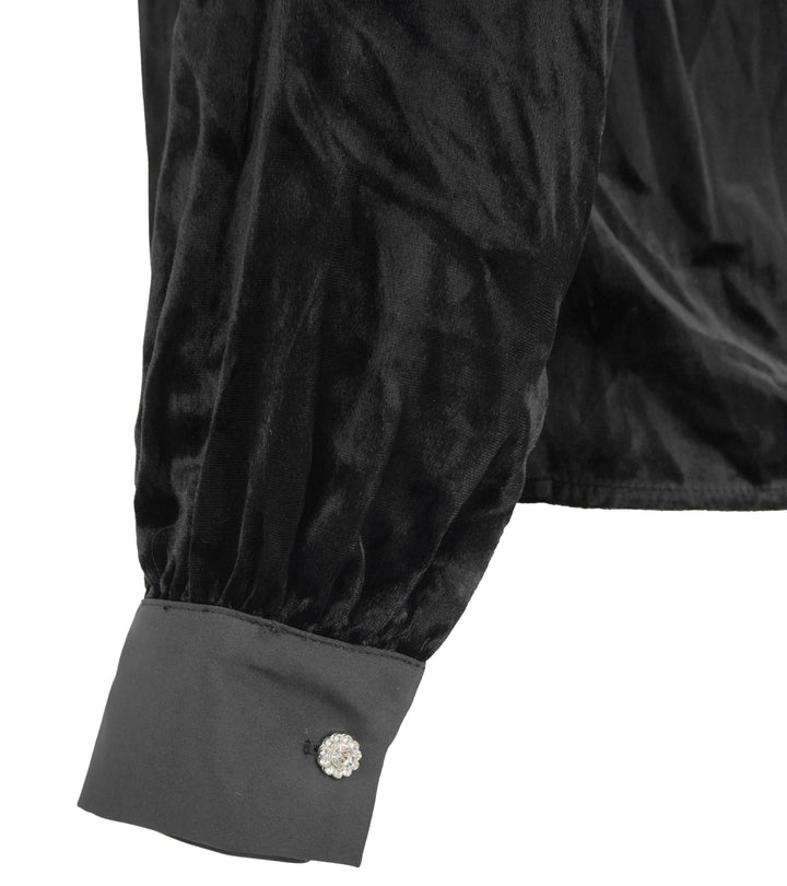 Ramy Brook Ramona Button Down Shirt in Black - Discounts on Ramy Brook at UAL