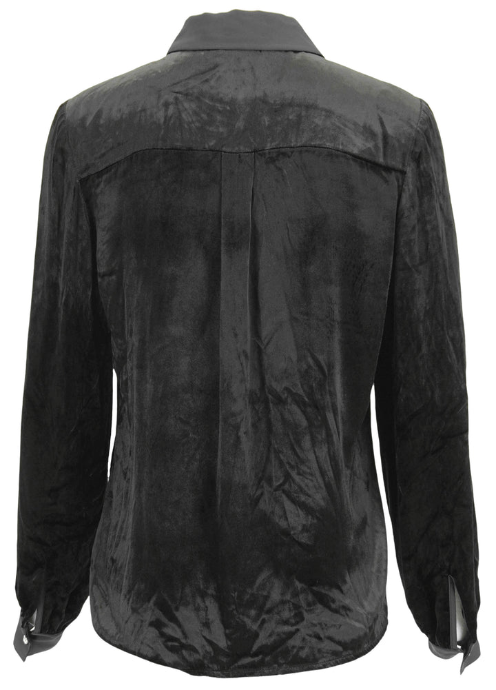 Ramy Brook Ramona Button Down Shirt in Black - Discounts on Ramy Brook at UAL