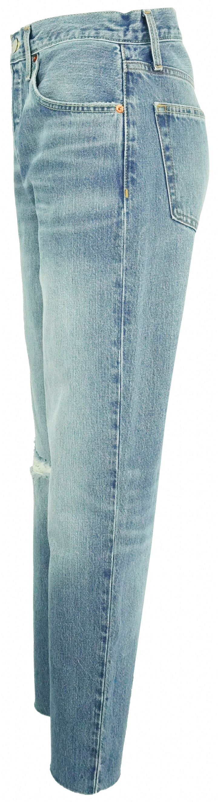 Re/Done 70s Ulta High Rise Stovepipe in Worn Crystal - Discounts on RE/DONE at UAL
