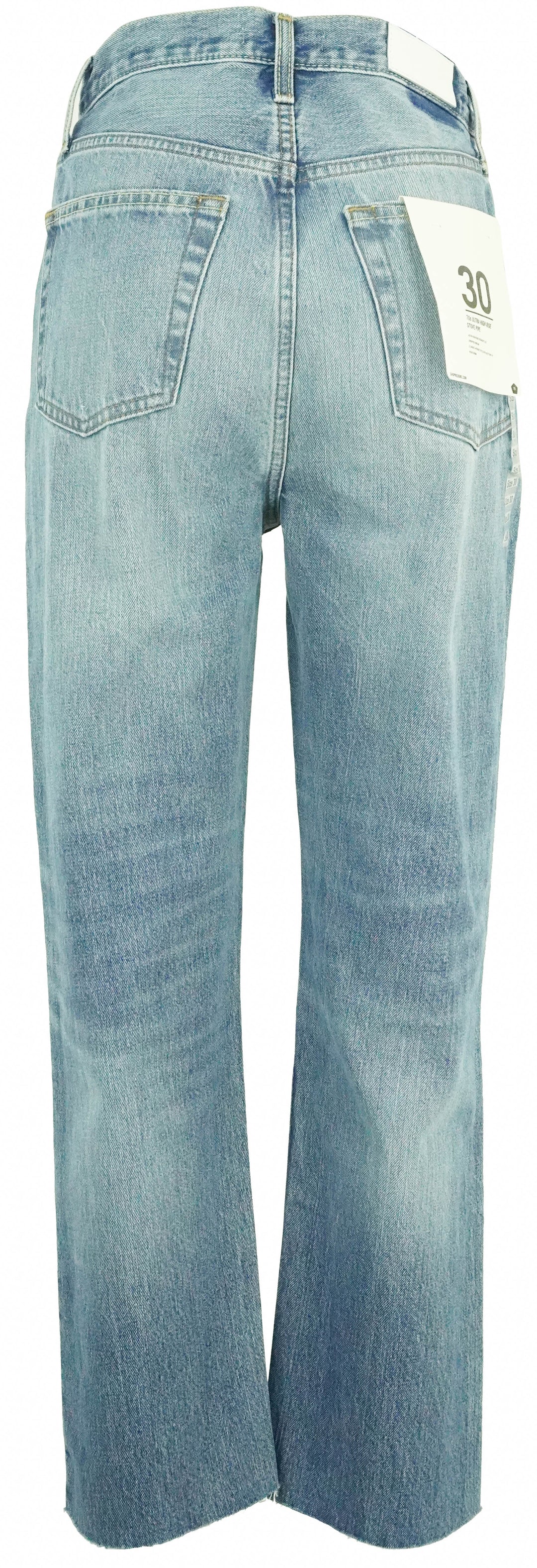 Re/Done 70s Ulta High Rise Stovepipe in Worn Crystal - Discounts on RE/DONE at UAL