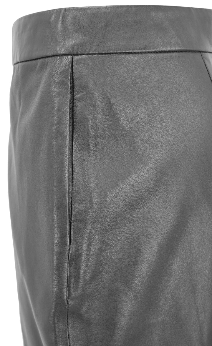Altuzarra Straight Leg Leather Pants in Black