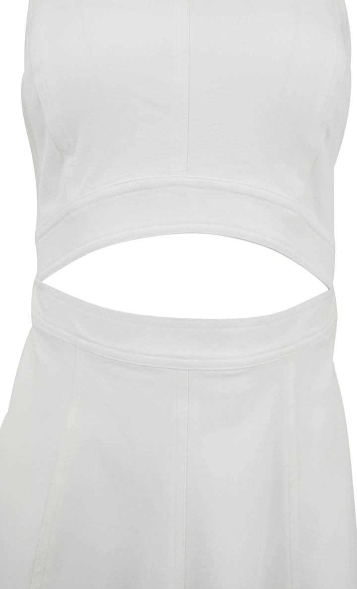 Brandon Maxwell The Ella Midi Dress in White - Discounts on Brandon Maxwell at UAL