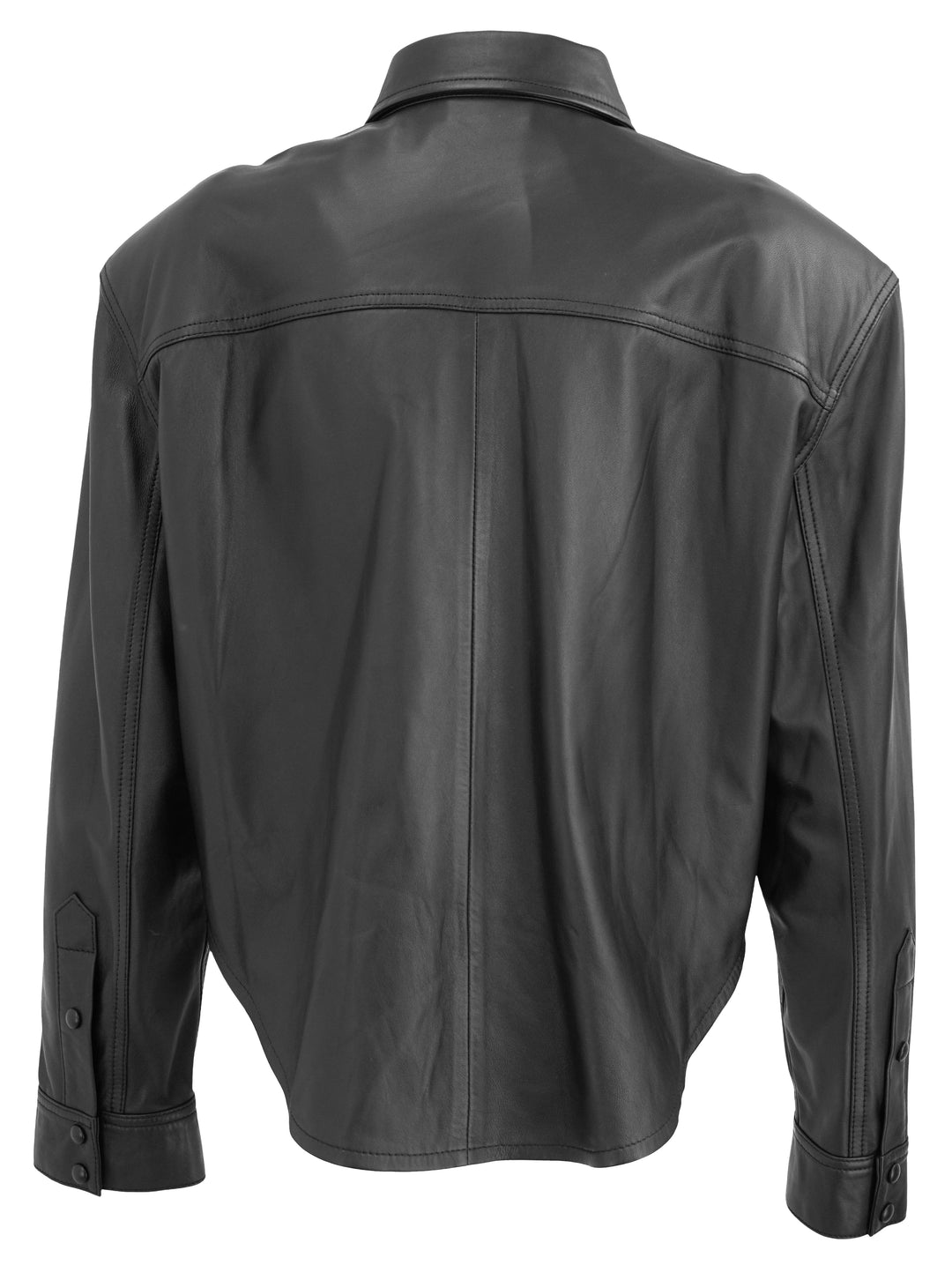 Wardrobe.NYC Padded Leather Shirt in Black - Discounts on Wardrobe.NYC at UAL