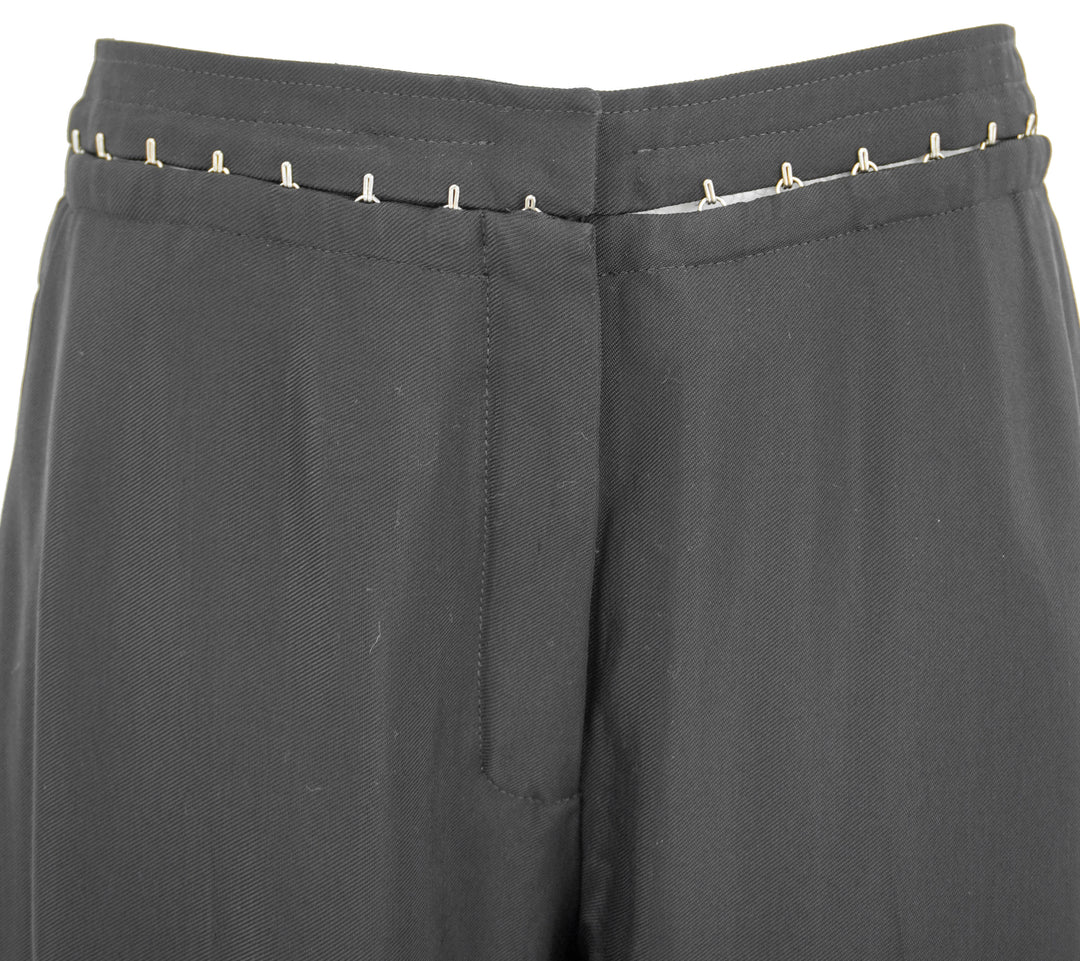 Mugler Hook & Eye Trousers in Black