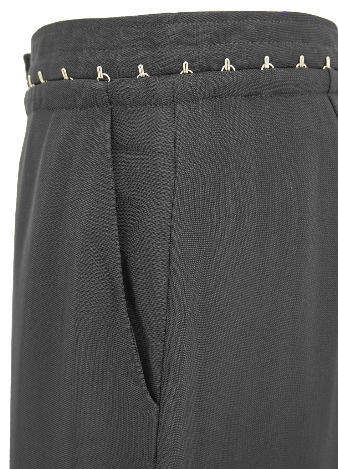 Mugler Hook & Eye Trousers in Black
