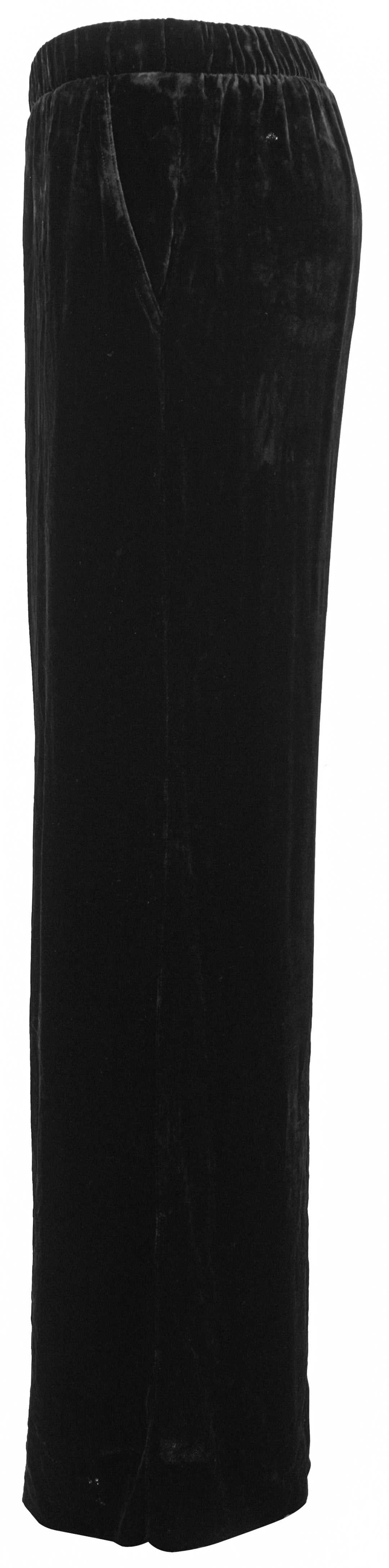 Faherty Silk Velvet Pant in Black
