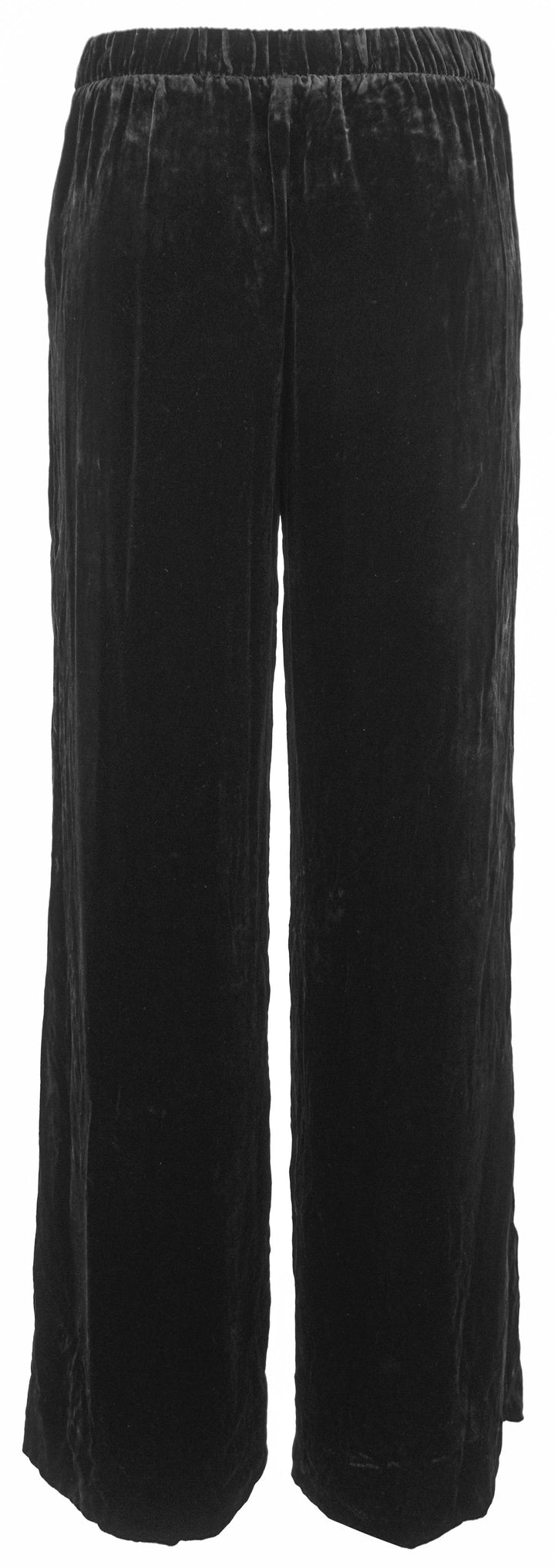 Faherty Silk Velvet Pant in Black