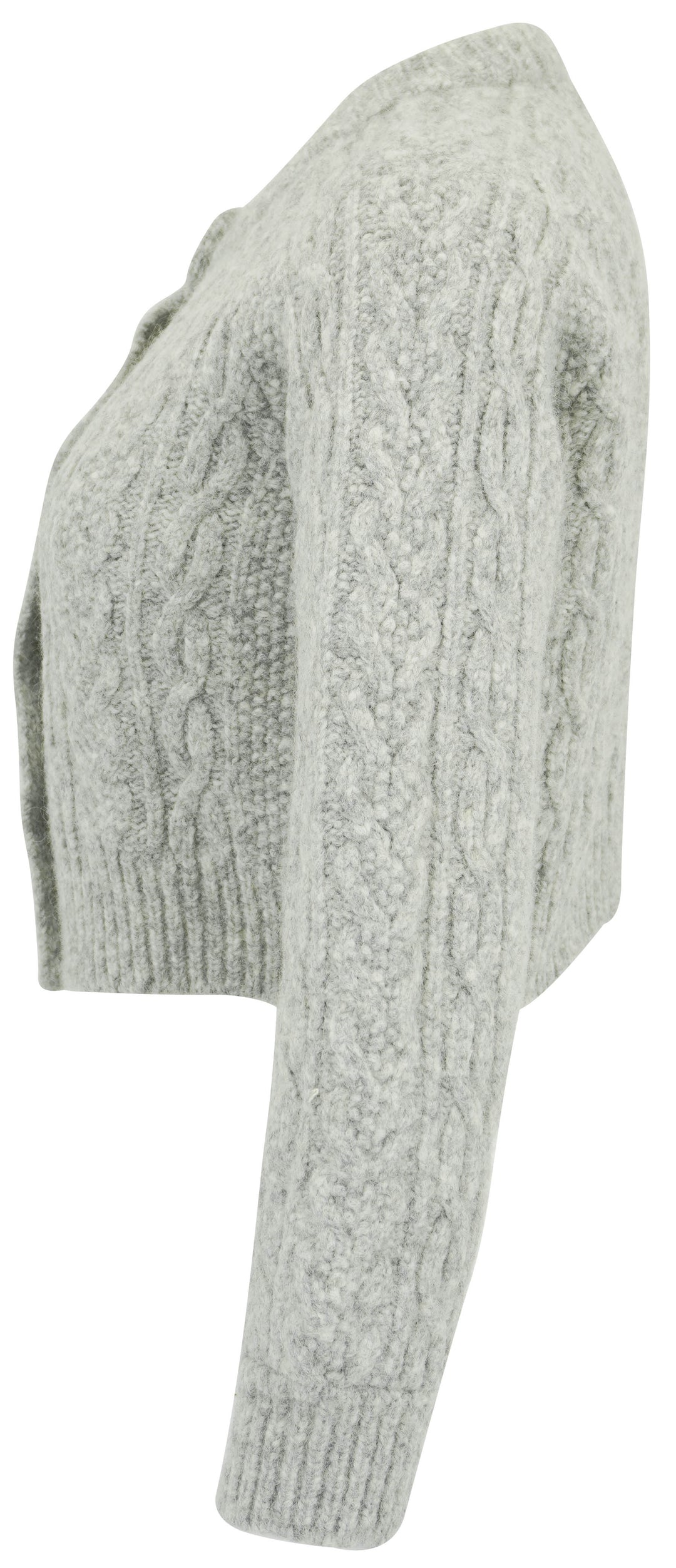 Faherty Frost Cardigan in Heather Grey
