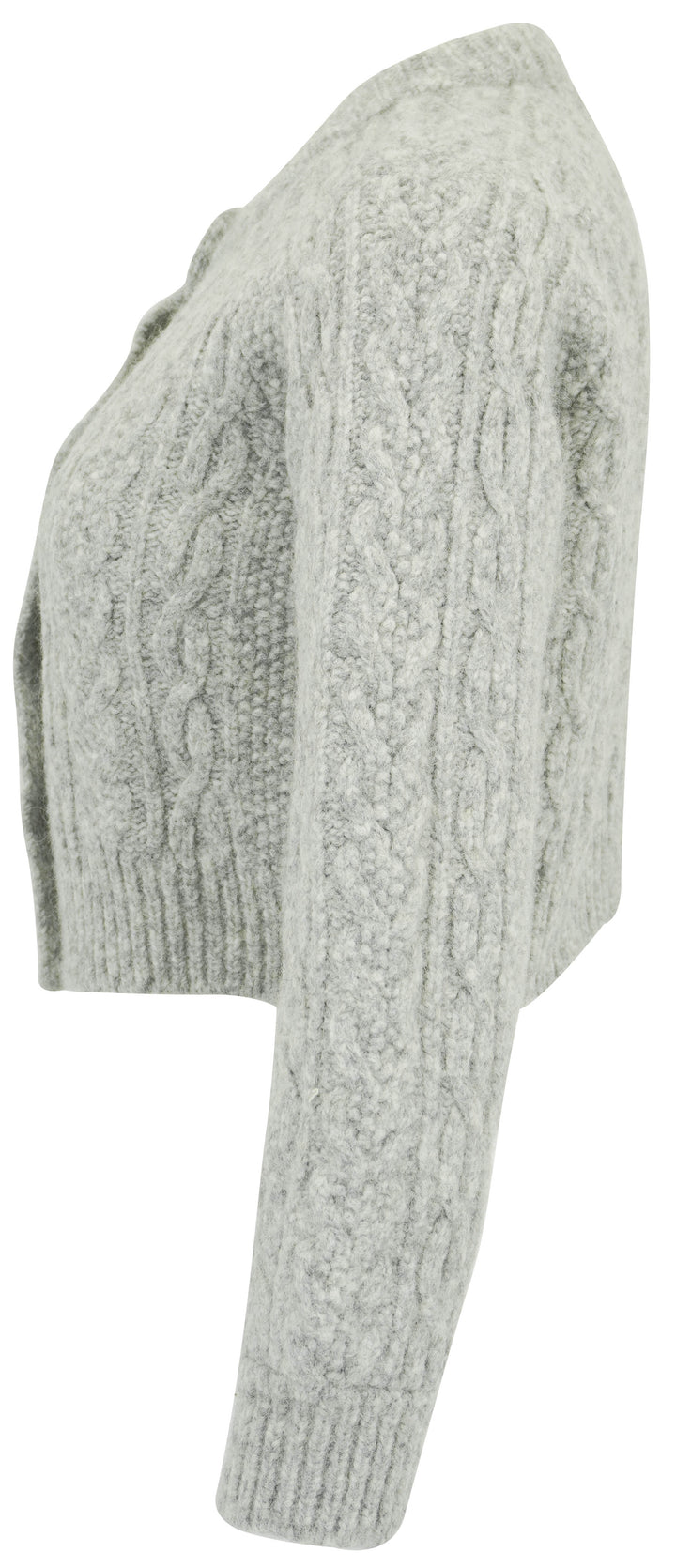 Faherty Frost Cardigan in Heather Grey