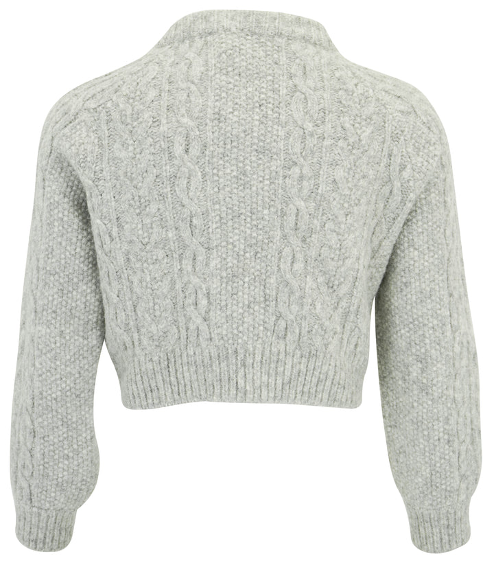 Faherty Frost Cardigan in Heather Grey