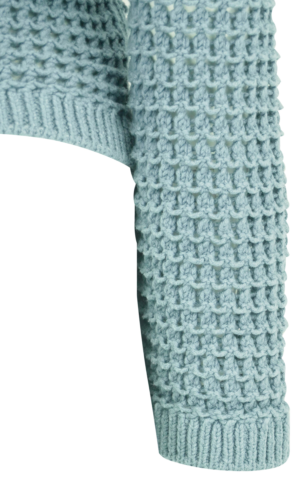 Dorothee Schumacher Sporty Crochet Cardigan in Light Blue - Discounts on Dorothee Schumacher at UAL