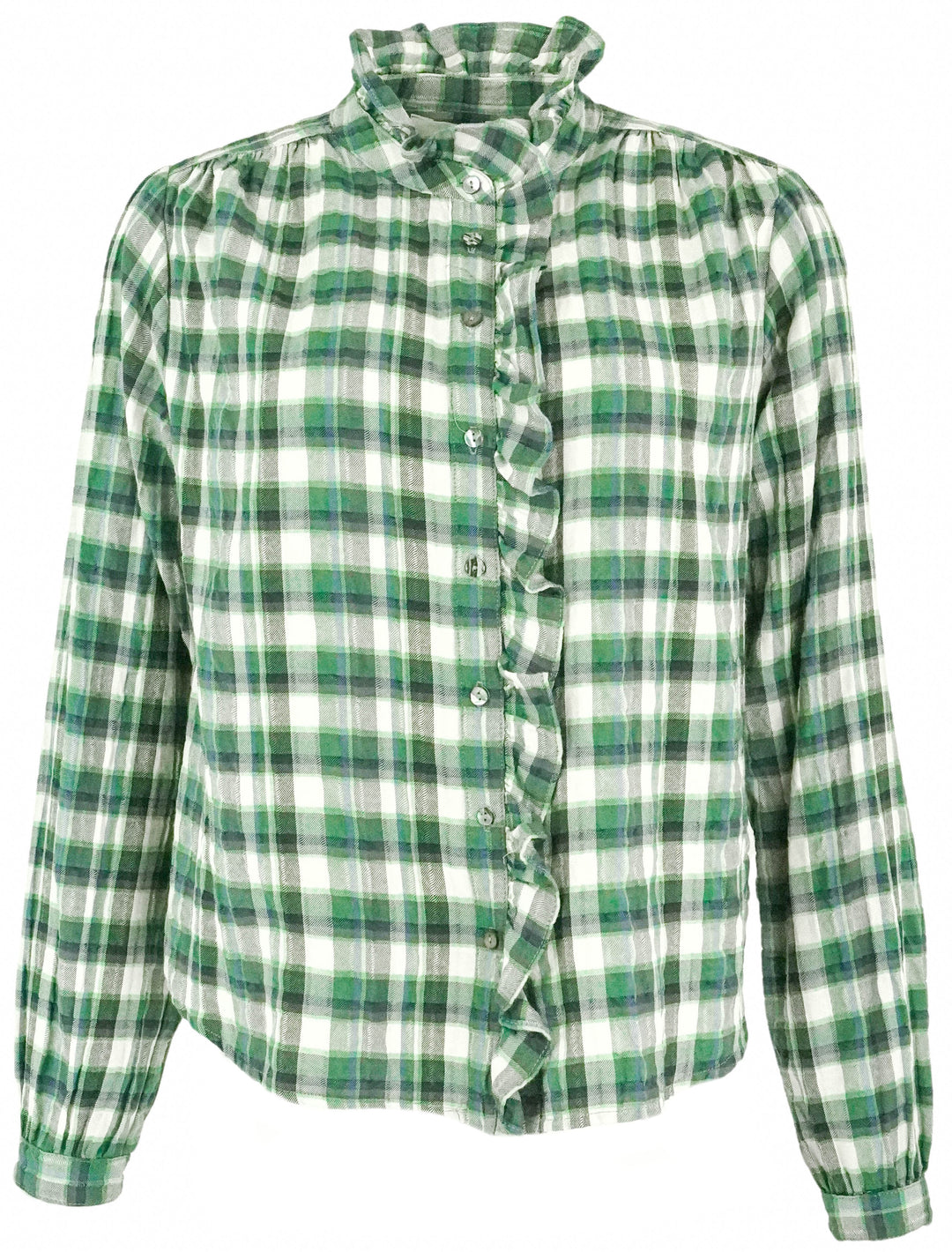 Xírena Nicholson Button Front Shirt in Green Book - Discounts on Xírena at UAL